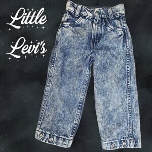 Vintage 80s Little Levi's Acid Wash Jeans, size 3 Slim